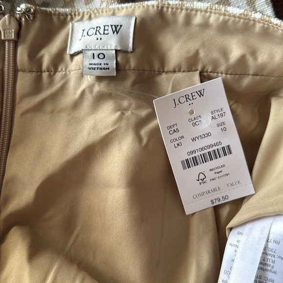 J. Crew Factory Basketweave Pencil Skirt Size 10 - Picture 4 of 4